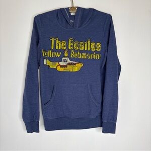 The Beatles Yellow Submarine Hoodie S Blue Hooded Sweatshirt Long Sleeve